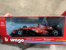 BBurago Ferrari SF-24 Charles Leclerc Miami GP 2024 1:18 Scale Diecast Model Car