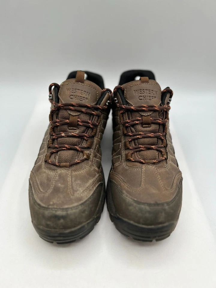 Western Chief Athletic Shoes Men's Sz 8.5W Brown Suede Lace Up Trail Hiking - Image 2 of 4