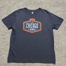 NFL Team Apparel Chicago Bears Graphic Mens Shirt XL Blue New Era Short Sleeve