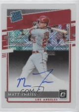 2020 Panini Donruss Optic White Mojo Prizm 97/99 Matt Thaiss Auto RC 04a2