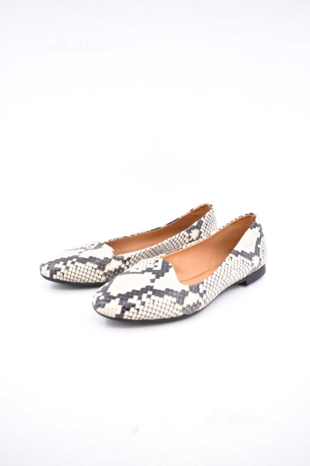 Women's python effect leather ballerinas size 37 - image 1