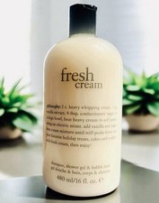 Philosophy FRESH CREAM Shampoo, Shower Gel  Bubble Bath 16oz. New