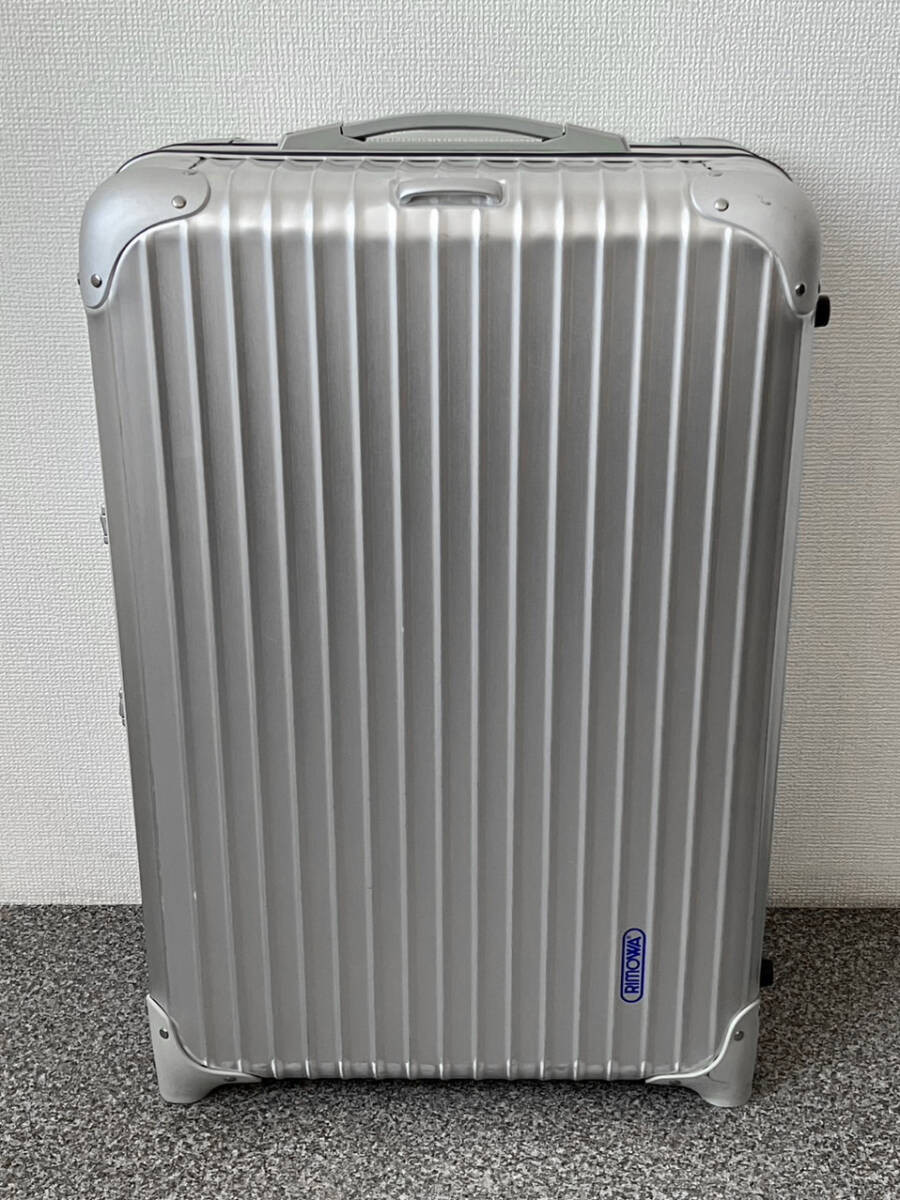 RIMOWA TOPAS CABIN TROLLEY 63L キャリーケース Used Rimowa Topas Silver Integral 63L Suitcase Original
