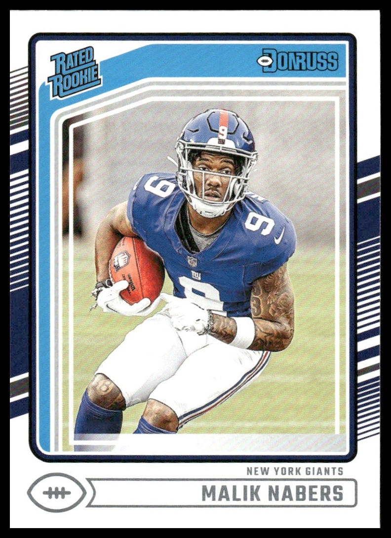 Malik Nabers Rookie RC 2024 Donruss #383 New York Giants