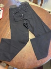 Vintage US Naval Clothing Factory Navy Military Wool Pants Middy 30x29 Ww2 Name