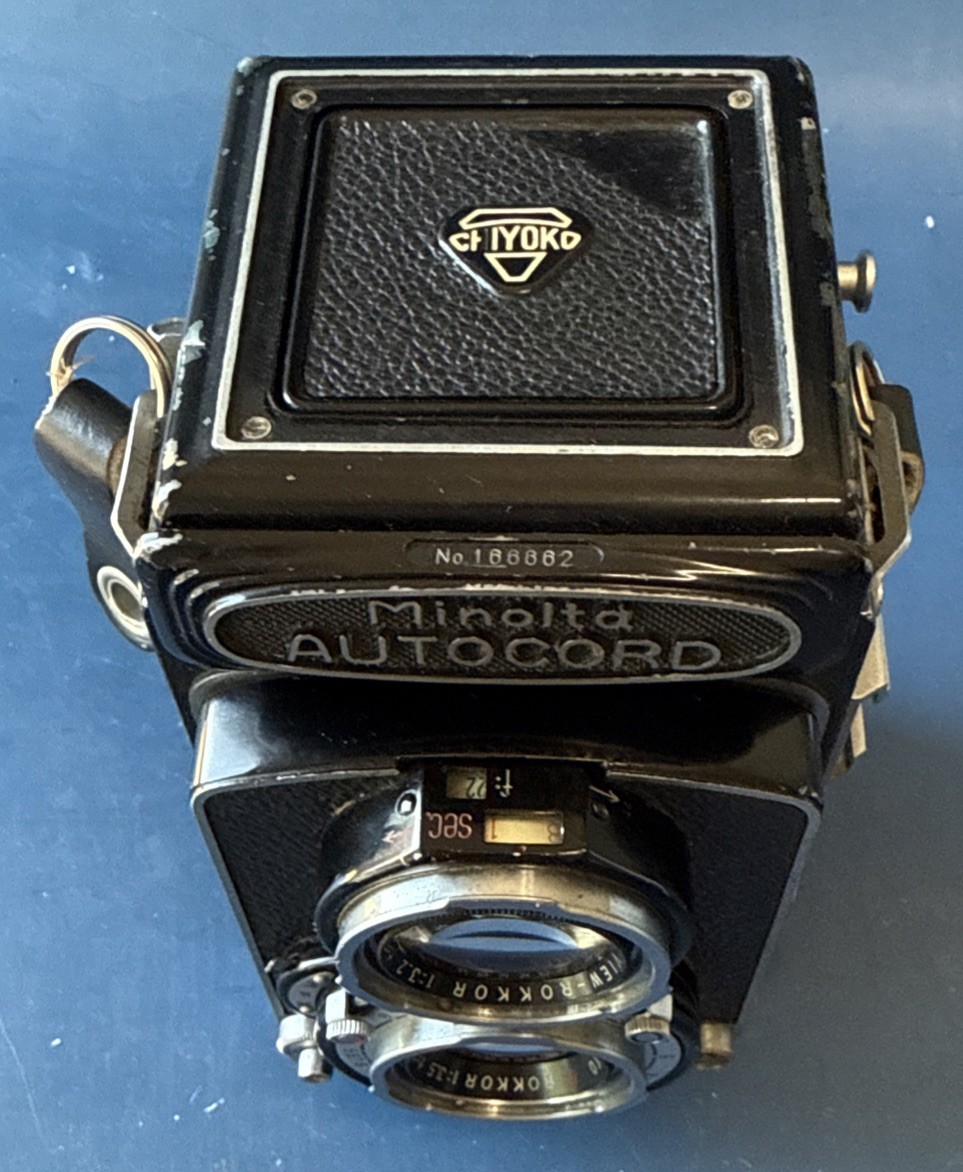MINOLTA AUTOCORD 6x6 Medium Format Camera Rokkor 75mm F3.5 Lens