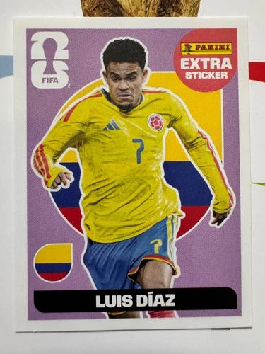 Panini FIFA World Cup 2026 Sticker Luis Díaz Extra Sticker