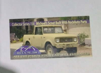 Rock Auto Parts Collector Series Magnet #158 Michaels Scout