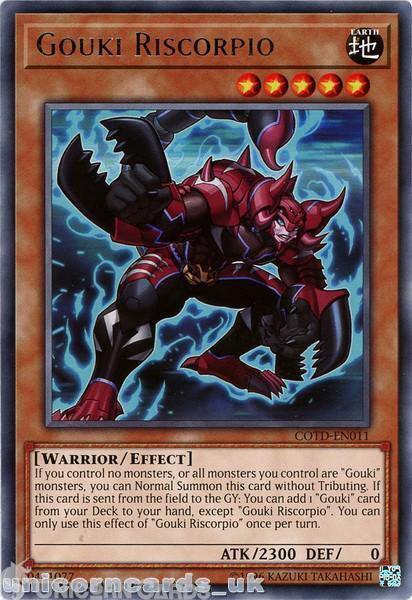 COTD-EN011 Gouki Riscorpio Rare UNL Edition Mint YuGiOh Card