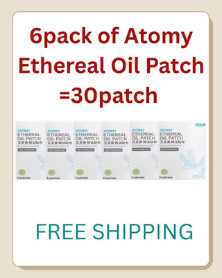 6 Pack Atomy Ethereal Oil Patch 30 Patches Natural Herbal Relief Free Shipping