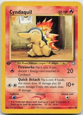 Cyndaquil 57/111 Common Neo Genesis Pokemon TCG 1st Edition MP