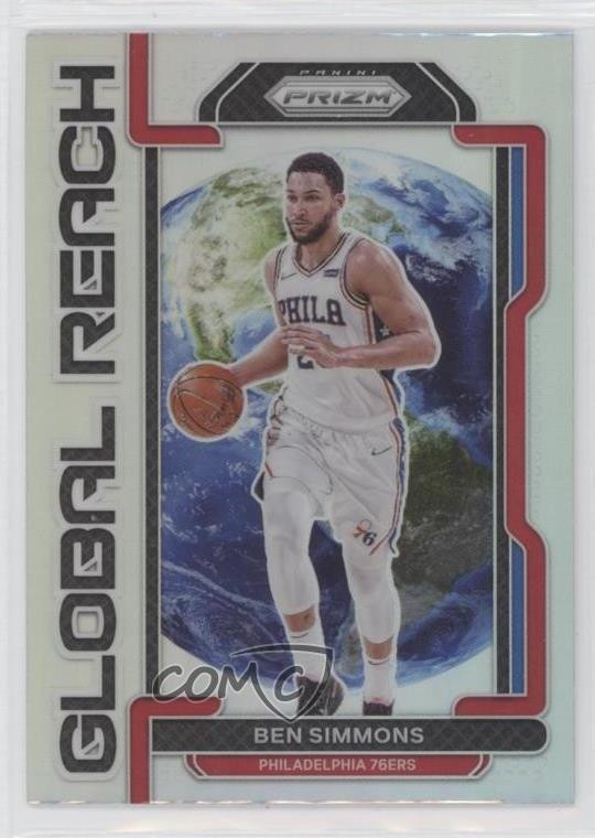 2021-22 Panini Prizm Global Reach Silver Prizm Ben Simmons #5 15w8