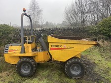 Terex Benford 3 ton dumper mini digger excavator no vat