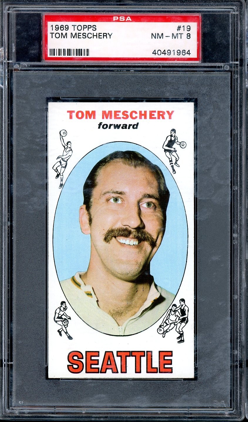 1969-70 Topps #19 Tom Meschery PSA 8