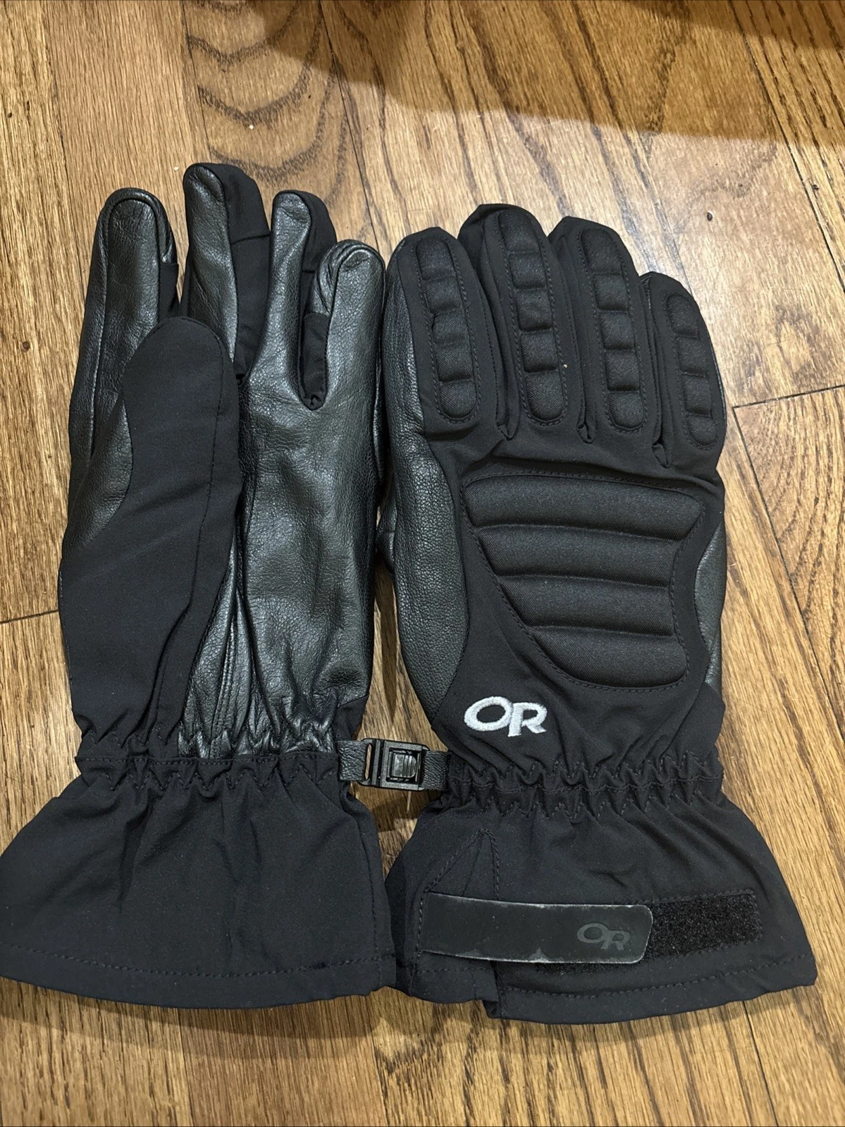 NWOT Men’s Outdoor Research Gloves Size L Leather Palm Black
Opens in a new window or tab