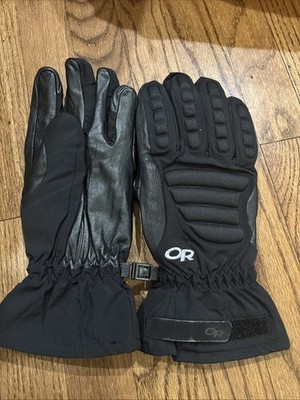 NWOT Men s Outdoor Research Gloves Size L Leather Palm Black