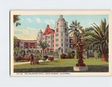 Postcard The Arlington Hotel Santa Barbara California USA North America