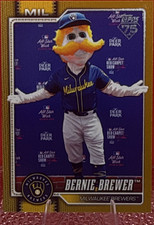 Topps 2026 Celebrations Bernie Brewer Milwaukee Brewers Mascot Gold /50 M-5