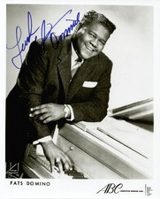 FATS DOMINO - PRINTED PHOTOGRAPH SIGNED IN INK
