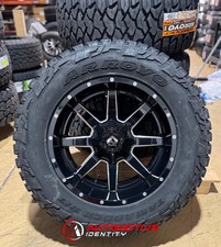 20x10 Fuel Maverick Black Wheels 35 At Rt Tires 8x6.5 Dodge Ram 2500 3500
