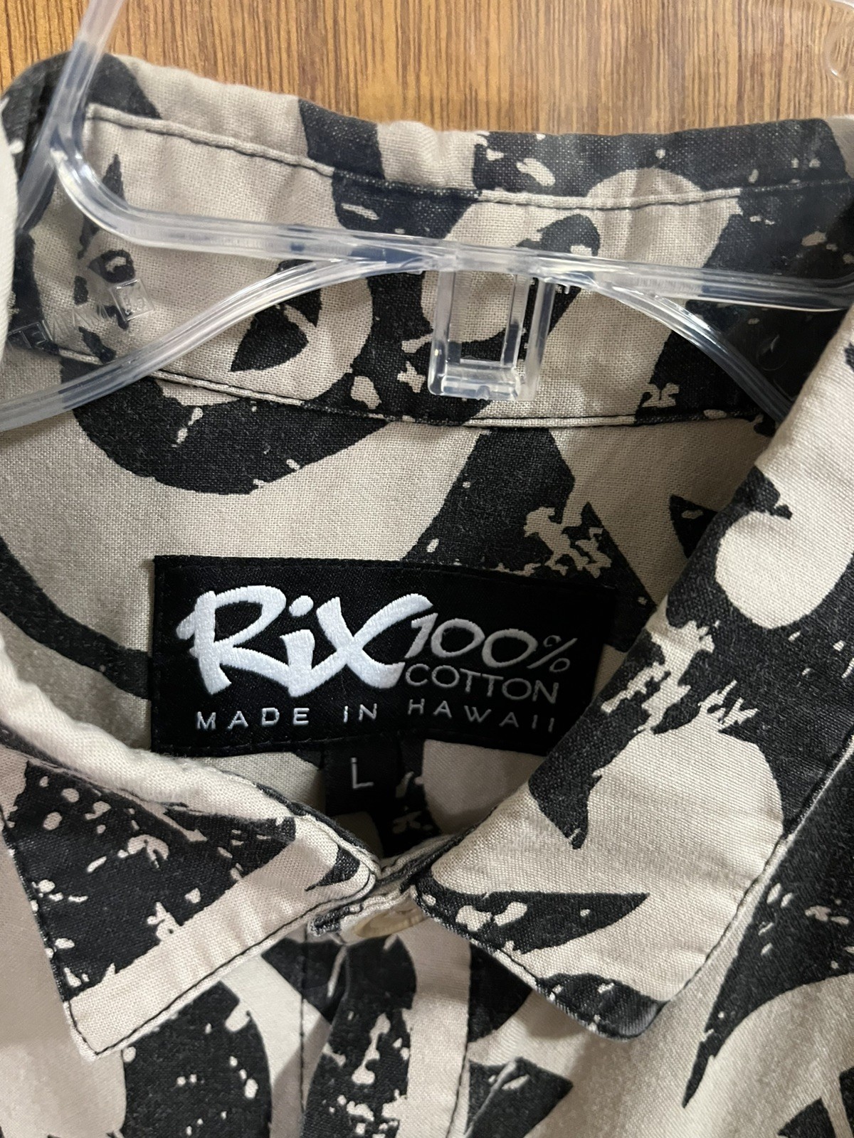 RIX Multi-pattern Short Sleeve Button Hawaiian Al… - image 3