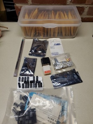 Large Vintage Electronic IC Chip Lot 