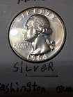 2 Washington Silver Quarters In Gem Proof Condition In My Opinion. #642