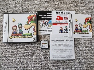 Mario & Luigi: Bowser's Inside Story Nintendo DS 100% CIB Complete W/ALL Inserts