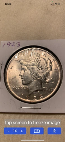 1923 BU Silver Peace Dollar 90% Silver