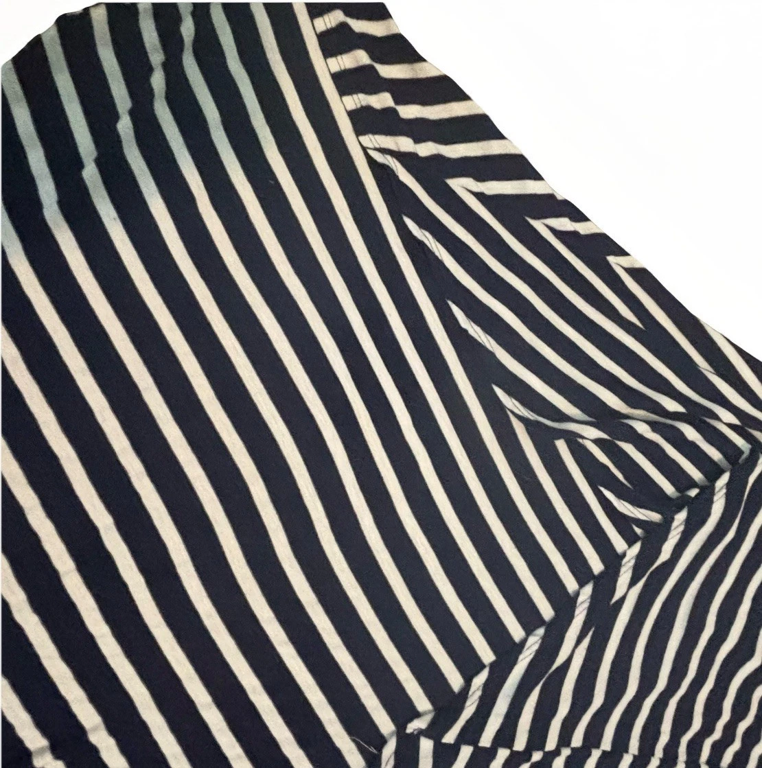 VETEMENTS Abito Arden B a righe blu e bianco in cotone senza spalline senza maniche donna piccolo