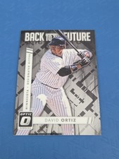 2016 Donruss Optic Back to the Future #BF15 David Ortiz Twins BASEBALL Card 3D