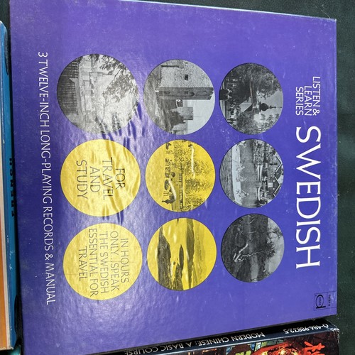 French & Italian Chinese Swedish Language Courses (Italian Missing Book) Lp Box - Picture 2 of 9