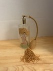 7.5” Asian Woman With Tree, Art Nouveau, Frosted Glass Perfume Bottle/Automizer — photo 1