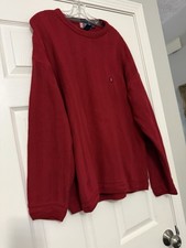 Vintage Chaps Ralph Lauren Crewneck Sweater Red Men's Large Hand Framed Knitwear