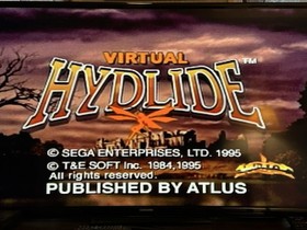 Virtual Hydlide Sega Saturn 1995 CIB Reg Card Manual Vintage Rare