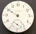 Antique 1903 Waltham Model 1899 620 Pocket Watch Movement Good Balance 16s 15j