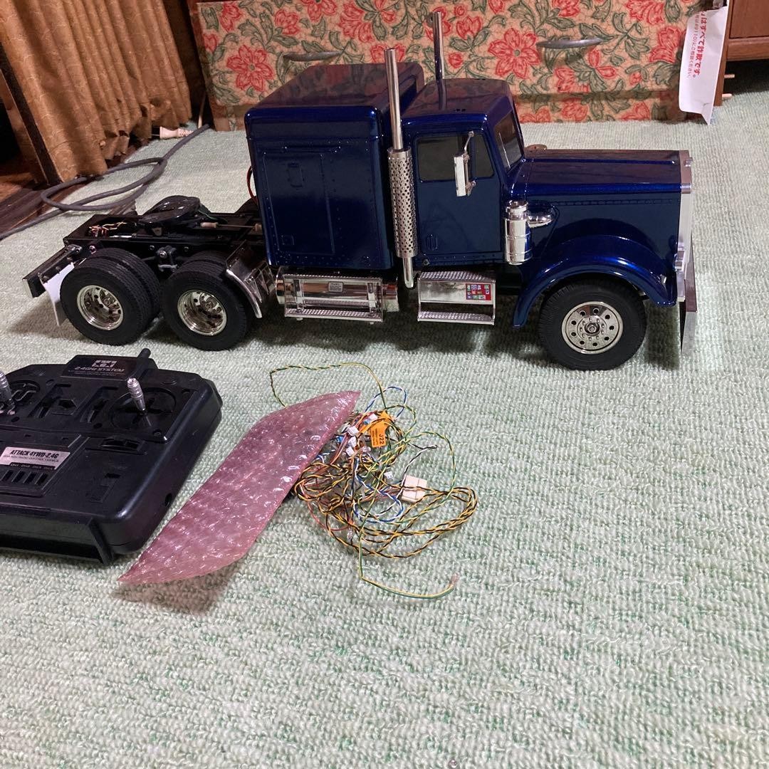 Tamiya 1/14 King Hauler Kai RC Big Truck Racing Blue | eBay