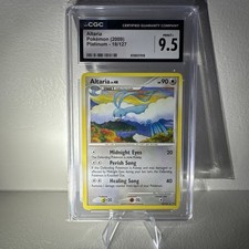 2009 POKEMON PLATINUM - ALTARIA 018 CGC 9.5 MINT+ POP 2