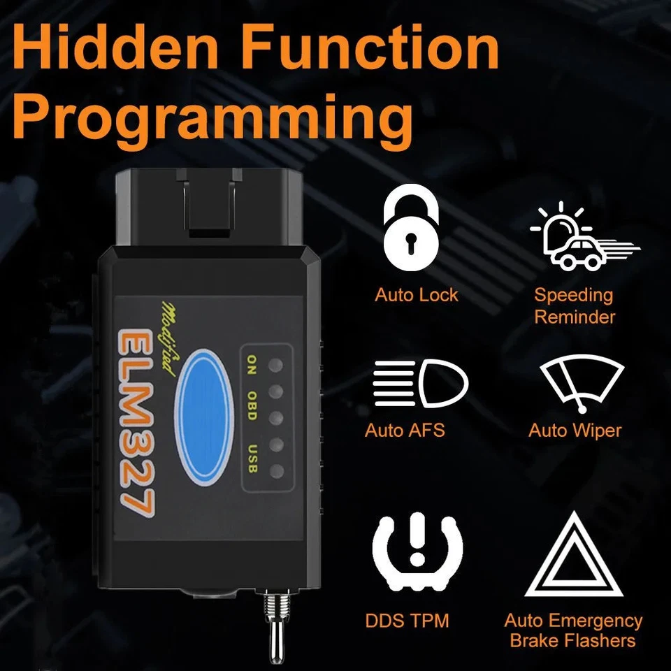With Switch Code Scanner OBD2 Bluetooth Elm327 WIFI for Ford Forscan Diagnostic  - Image 3 of 4