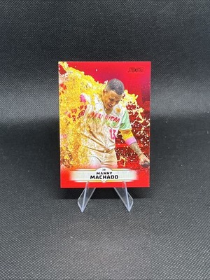 2025 Topps Stadium Club Red Parallel #180 Manny Machado, San Diego Padres