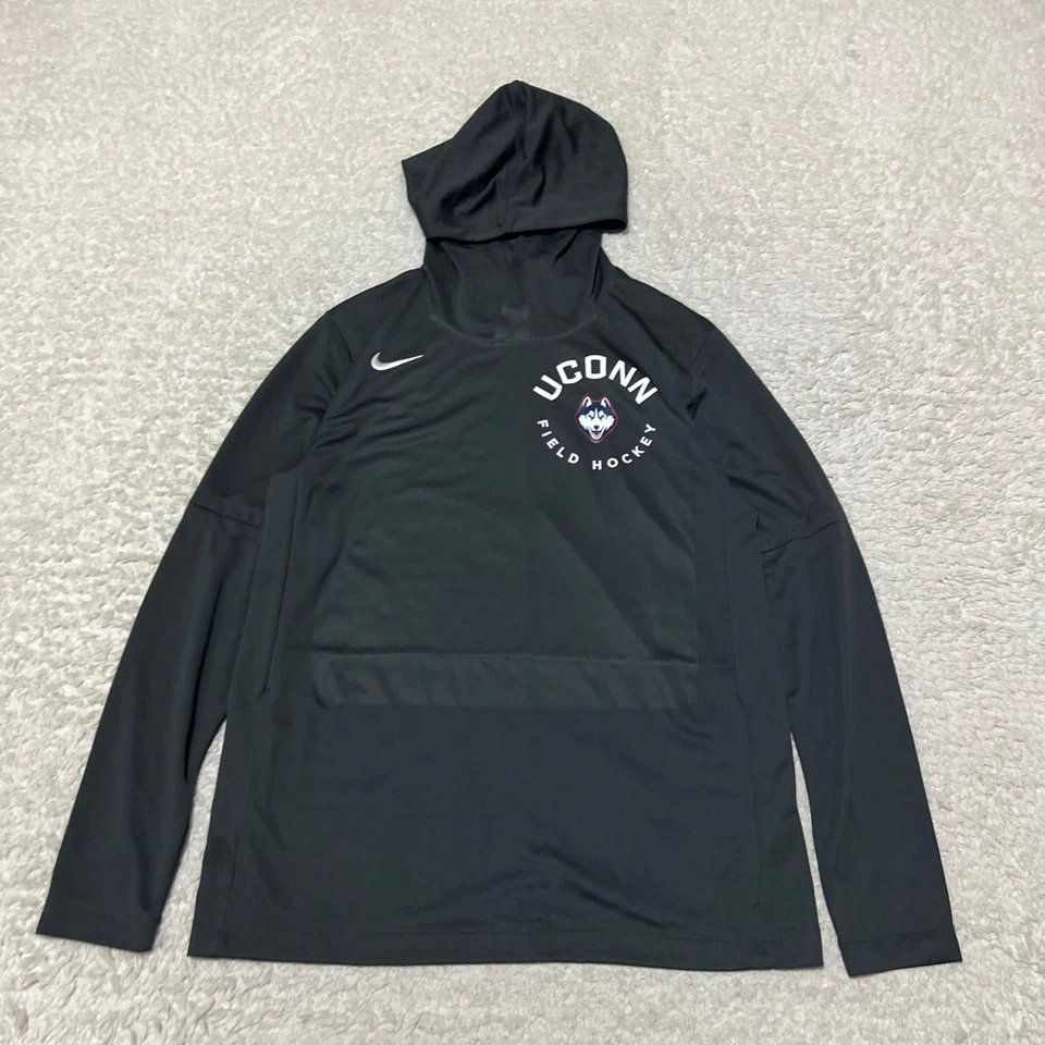 Connecticut Huskies Hoodie Women Medium Gray NCAA Field Hockey Nike Swoosh - Image 1 of 4