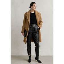 Vintage Saks Fifth Avenue FOLIO Collection Black Leather Pants Women's Size 6