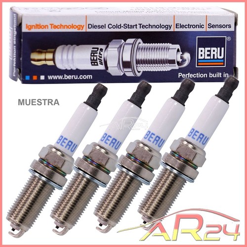 3 Bujías BERU Ultra Titanio Para Smart ForFour Y ForTwo 1.0 – Originales Calidad UPT4