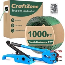 Banding Strapping Kit  Pallet Strapping Kit with Tensioner Tool  Heavy 1000ft