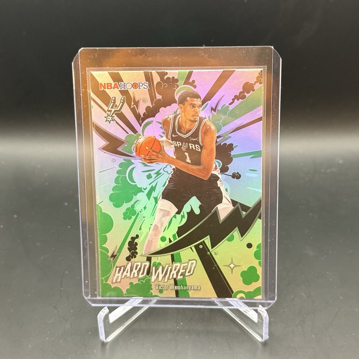 2026 Topps NBA Hoops Victor Wembanyama Hardwired Green Parallel