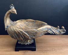 Barock Schale Pfau Jugendstil Zierschale Skulptur Tafelaufsatz Antik Stil Deko