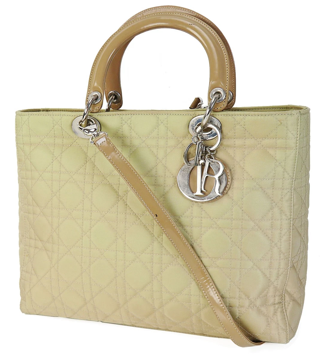 Lady Dior Patent Cannage Medium Bag in Beige Bag Religion #48 Lady Dior Patent Cannage Medium Bag in Beige Bag Religion