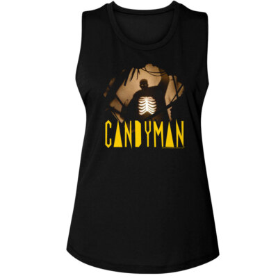 Candyman Scary Horror Movie Hole Wall Glowing Ribs Women's Muscle Tank T Shirt