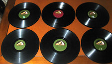 78 giri lotto 6 dischi LA VOCE DEL PADRONE Franco Capaldo ,Banda Savoy etc ...