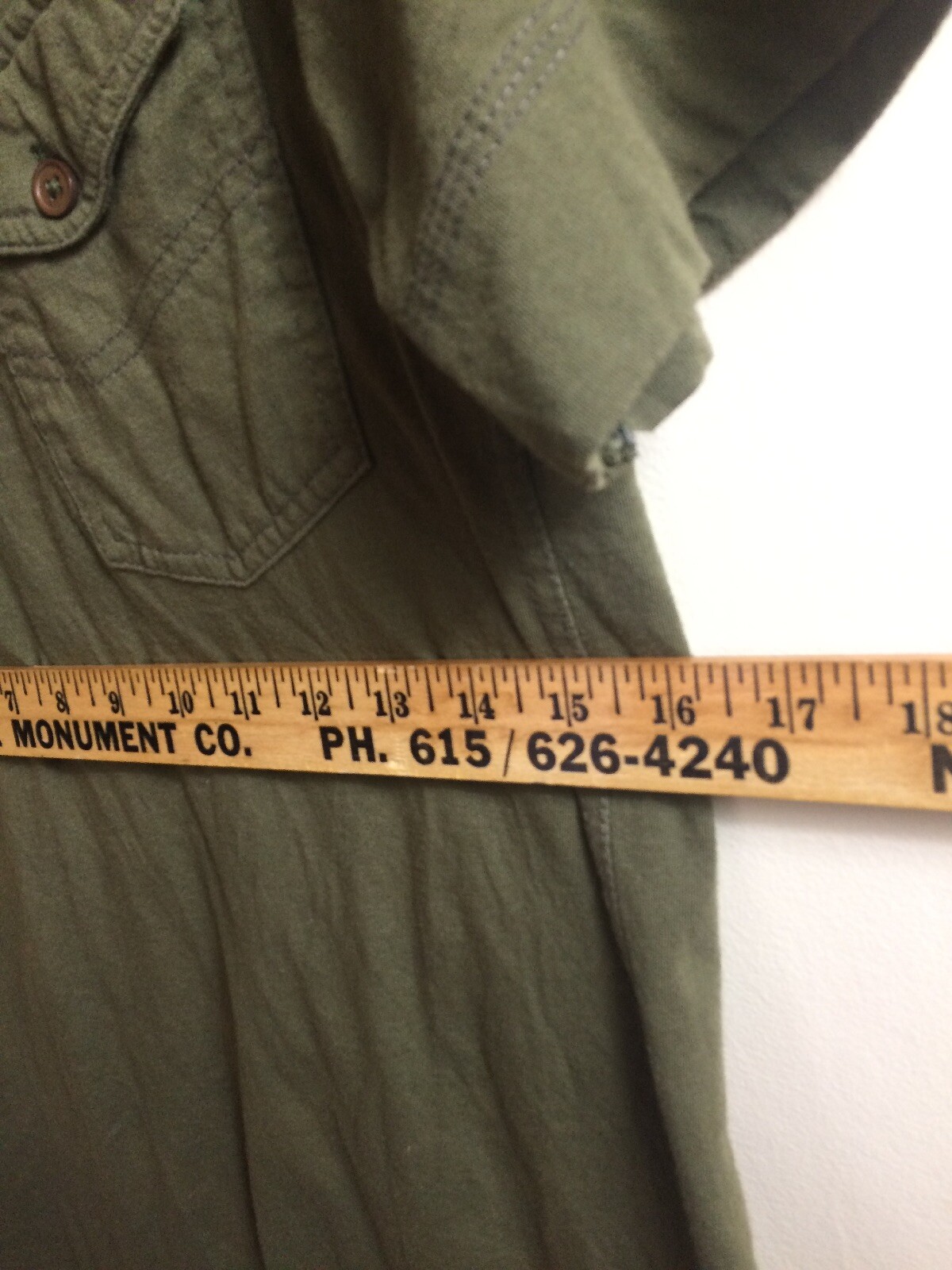 counter Intelligence corps Mens Medium Shirt Gree… - image 7